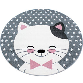 Kinderzimmer Katze Rosa Teppich - Rund Kinderzimmer Katze Rosa Teppich - Rund
