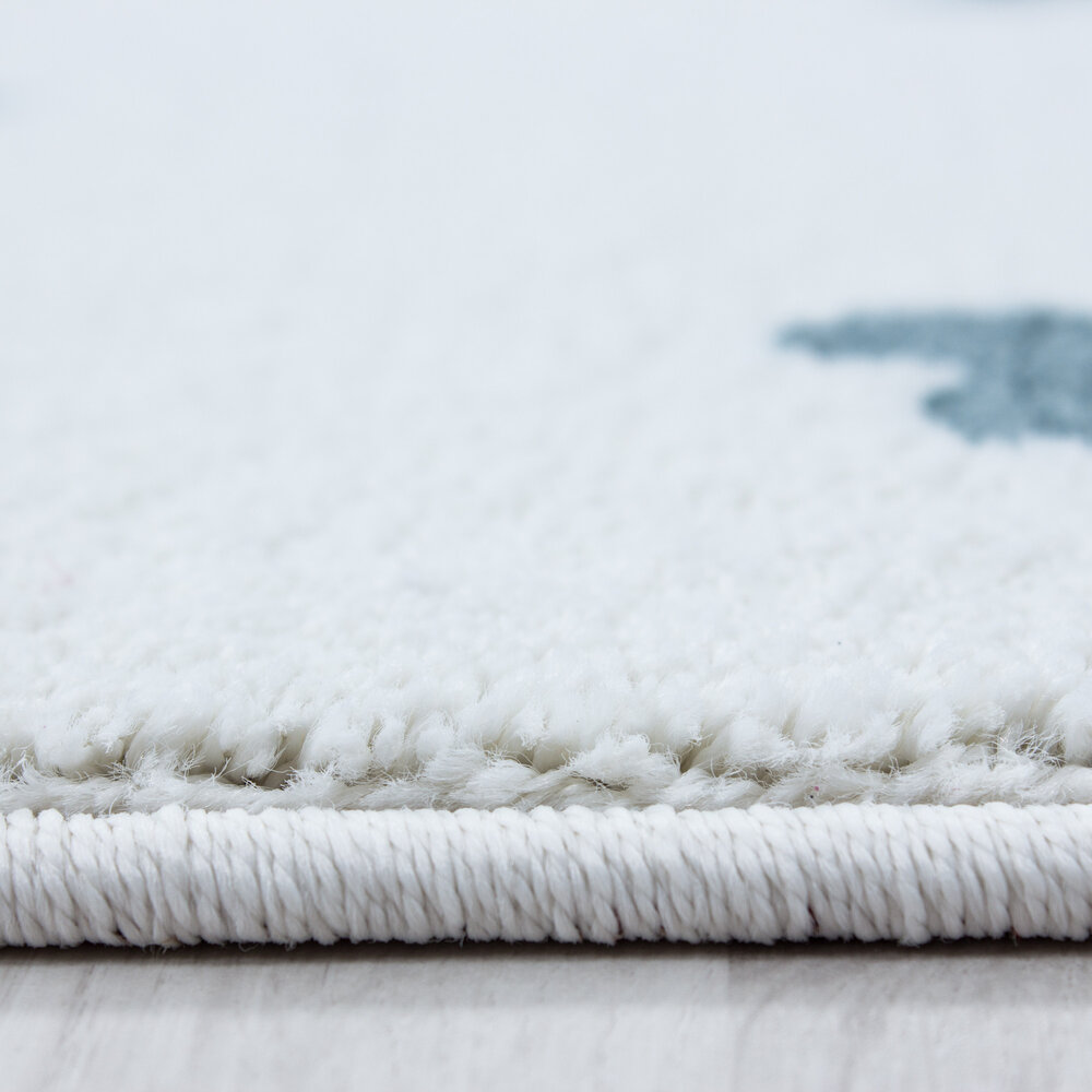 Kinderzimmer Elefant Blauer Teppich - Kinderzimmer Elefant Blauer Teppich -