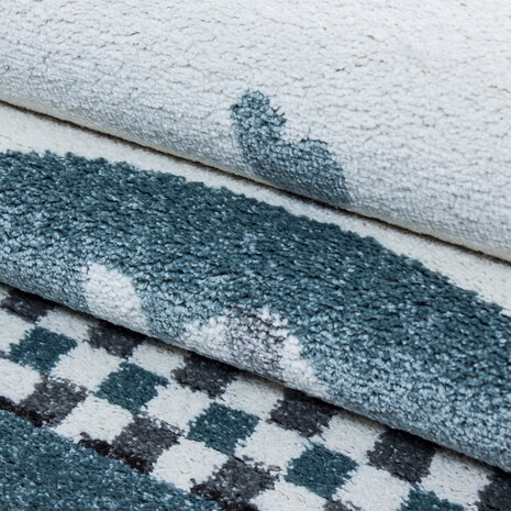 Kinderzimmer Elefant Blauer Teppich - Kinderzimmer Elefant Blauer Teppich -