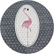 Kinderzimmer Kinderteppich Flamingo Rosa - Rund Kinderzimmer Kinderteppich Flamingo Rosa - Rund
