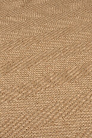 Jute-Läufer - Kira Natur/schwarz