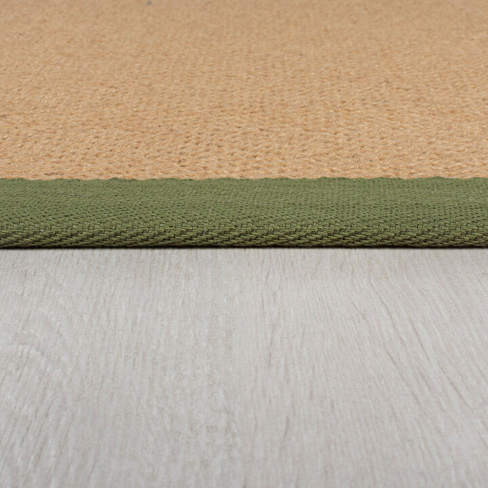 Läufer - Kira Modern Jute Natur/grün