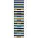 Läufer - Piano Modern Kurzflor - 100% Wolle - Dreieck - Grün / Blau 60X230 Cm Läufer - Piano Modern Kurzflor - 100% Wolle - Dreieck - Grün / Blau 60X230 Cm