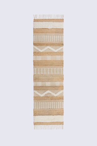 Läufer - Medina Modern Jute - Kurzflor - Natur / Creme 60X230 Cm Läufer - Medina Modern Jute - Kurzflor - Natur / Creme 60X230 Cm