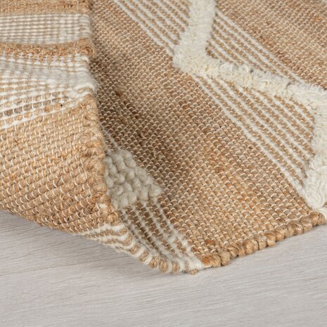 Läufer - Medina Modern Jute - Kurzflor - Natur / Creme 60X230 Cm Läufer - Medina Modern Jute - Kurzflor - Natur / Creme 60X230 Cm