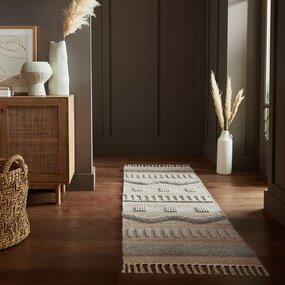 Läufer - Medina Modern Jute - Kurzflor - Natur/Grau 60X230 Cm Läufer - Medina Modern Jute - Kurzflor - Natur/Grau 60X230 Cm