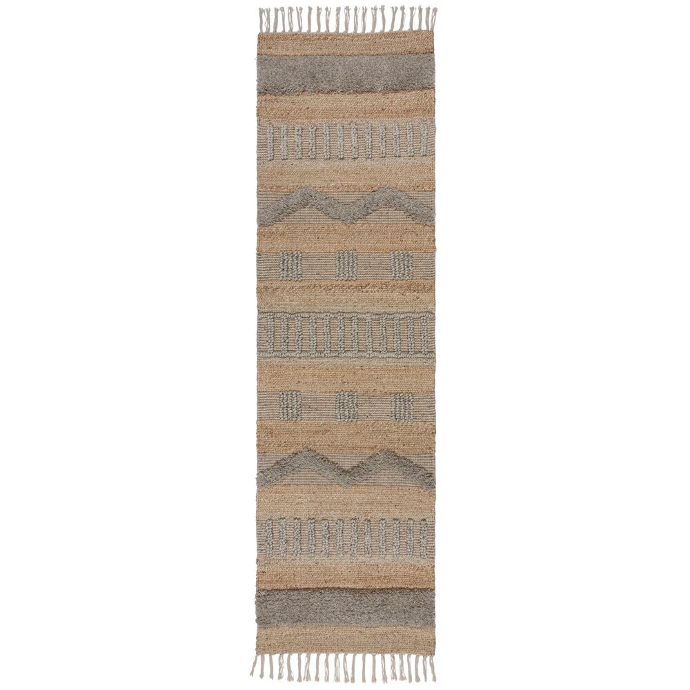 Läufer - Medina Modern Jute - Kurzflor - Natur/Grau 60X230 Cm Läufer - Medina Modern Jute - Kurzflor - Natur/Grau 60X230 Cm