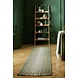 Läufer - Jute Ombre Modern Niedrigflor - Wollmischung - Handgewebt - Grün 60X230 Cm Läufer - Jute Ombre Modern Niedrigflor - Wollmischung - Handgewebt - Grün 60X230 Cm
