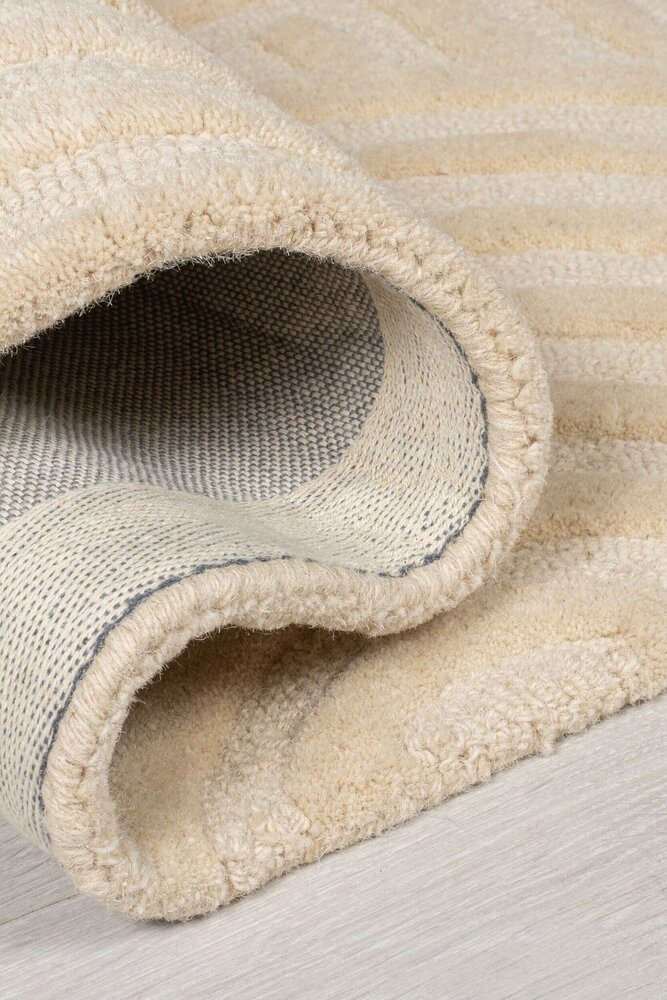 Läufer - Zen Modern Japandi - Kurzflor - 100% Wolle - Natur / Beige 60X230 Cm Läufer - Zen Modern Japandi - Kurzflor - 100% Wolle - Natur / Beige 60X230 Cm