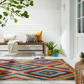 Modern Teppich In & Outdoor - Bay Diamond Colourful Modern Teppich In & Outdoor - Bay Diamond Colourful