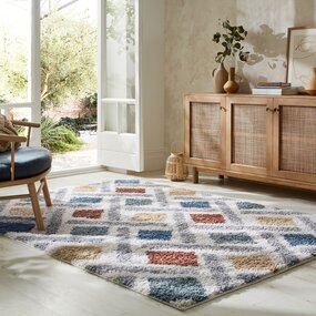 Hochflorteppich - Sketch Mehrfarbig