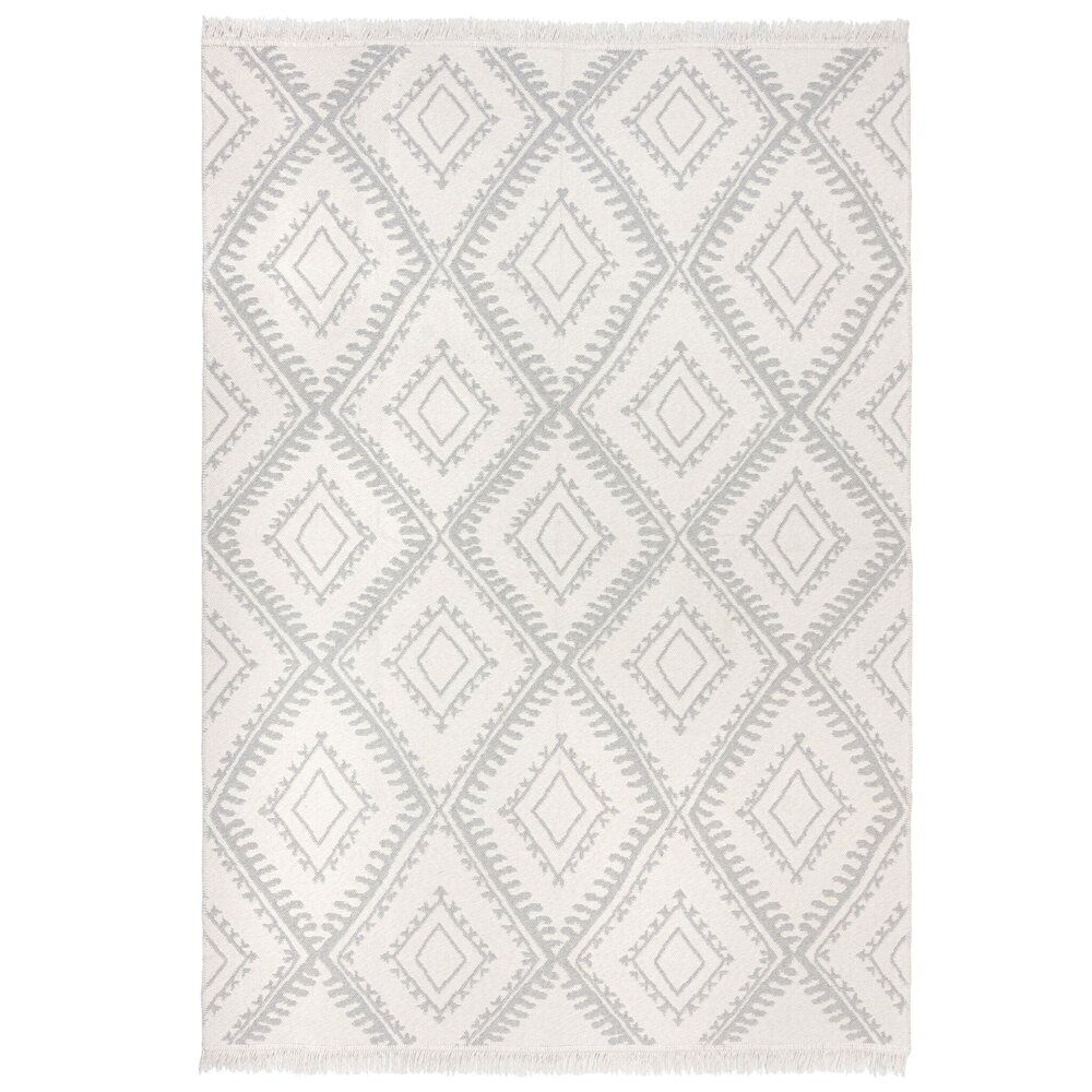 Geometrischer Teppich - Alix Recycled Grau Geometrischer Teppich - Alix Recycled Grau