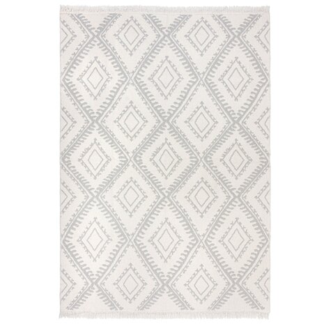 Geometrischer Teppich - Alix Recycled Grau Geometrischer Teppich - Alix Recycled Grau