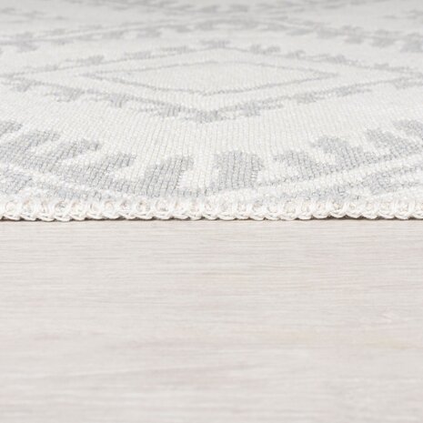 Geometrischer Teppich - Alix Recycled Grau Geometrischer Teppich - Alix Recycled Grau