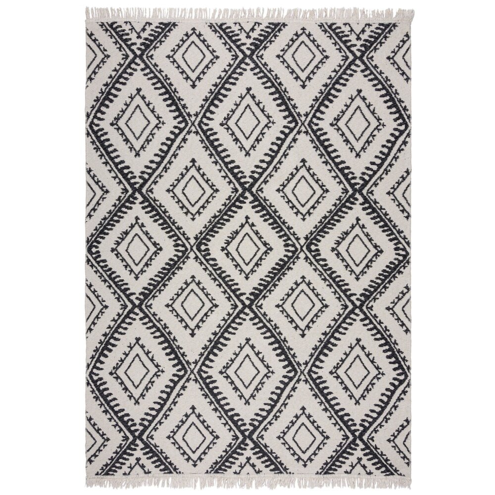 Geometrischer Teppich - Alix Recycled Grau Geometrischer Teppich - Alix Recycled Grau