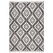 Geometrischer Teppich - Alix Recycled Grau Geometrischer Teppich - Alix Recycled Grau