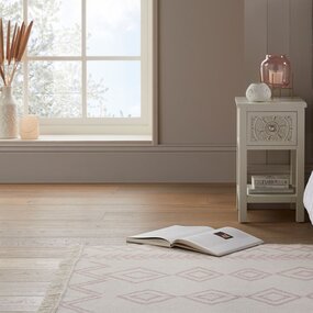 Geometrischer Teppich - Edie Recycled Rosa Geometrischer Teppich - Edie Recycled Rosa