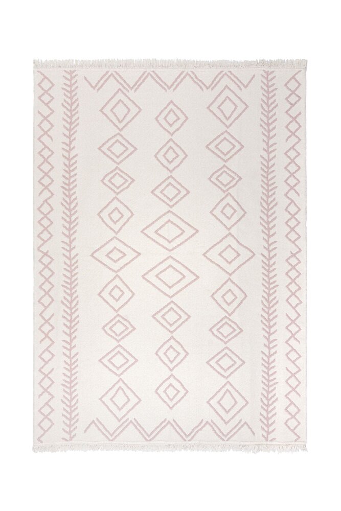 Geometrischer Teppich - Edie Recycled Rosa Geometrischer Teppich - Edie Recycled Rosa