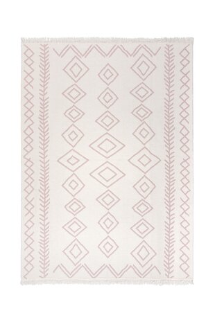 Geometrischer Teppich - Edie Recycled Rosa Geometrischer Teppich - Edie Recycled Rosa