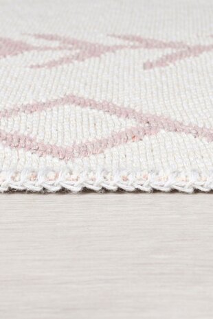 Geometrischer Teppich - Edie Recycled Rosa Geometrischer Teppich - Edie Recycled Rosa