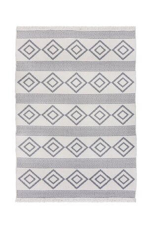 Geometrischer Teppich - Edie Recycled Grau Geometrischer Teppich - Edie Recycled Grau