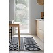 Geometrischer Teppich - Teo Recycled Schwarz/weiß Geometrischer Teppich - Teo Recycled Schwarz/weiß