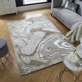 Modern Teppich - Marmoriertes Beige Modern Teppich - Marmoriertes Beige