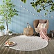 Rund Modern Teppich für In & Outdoor - Argento 160cm Rund Rund Modern Teppich für In & Outdoor - Argento 160cm Rund