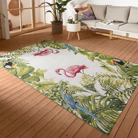 Teppiche In & Outdoor - Tropischer Flamingo & Teppiche In & Outdoor - Tropischer Flamingo &