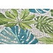 Teppich In & Outdoor - Tropical Leaves Grün/blau Teppich In & Outdoor - Tropical Leaves Grün/blau