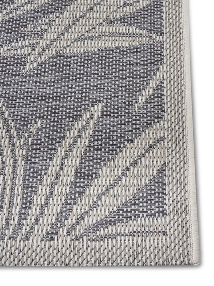 Outdoor-Teppich - Paru Leaves Grau/creme