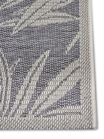 Outdoor-Teppich - Paru Leaves Grau/creme