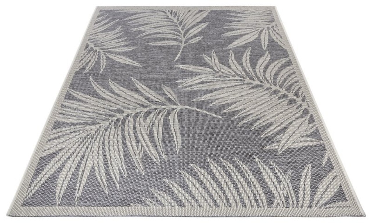 Outdoor-Teppich - Paru Leaves Grau/creme