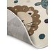 Rund Kinderteppich - Animals Adventures Creme/braun/blau Rund Kinderteppich - Animals Adventures Creme/braun/blau