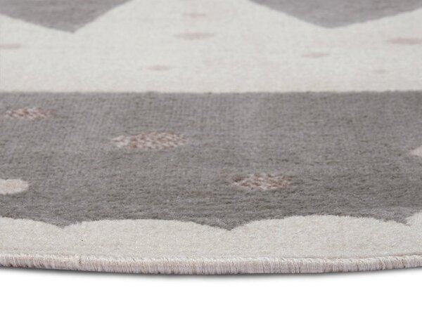 Kinderteppich - Adventures Crown Grau/braun Kinderteppich - Adventures Crown Grau/braun