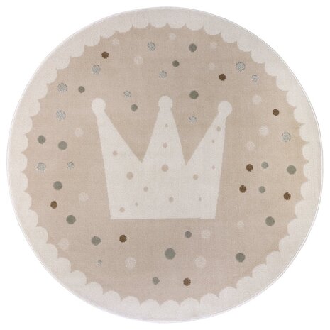 Kinderteppich - Adventures Crown Beige/crème