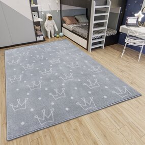 Kinderteppich - Adventures Crown Grau Kinderteppich - Adventures Crown Grau