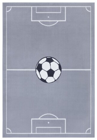 Kinderteppich - Football Field Grau Kinderteppich - Football Field Grau