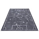 Kinderteppich - Adventures Football Field Grau Kinderteppich - Adventures Football Field Grau
