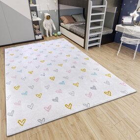 Kinderteppich - Adventures Hearts Creme/multi Kinderteppich - Adventures Hearts Creme/multi