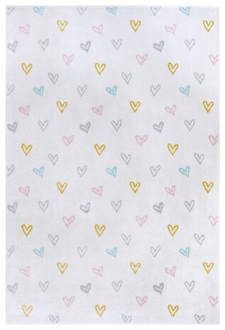 Kinderteppich - Adventures Hearts Creme/multi Kinderteppich - Adventures Hearts Creme/multi