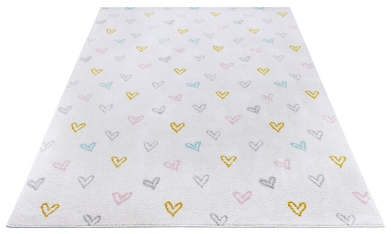 Kinderteppich - Adventures Hearts Creme/multi Kinderteppich - Adventures Hearts Creme/multi