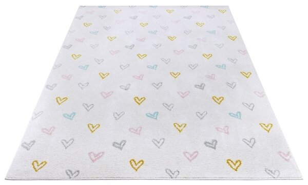 Kinderteppich - Adventures Hearts Creme/multi Kinderteppich - Adventures Hearts Creme/multi