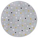 Rund Kinderteppich - Adventures Hearts Grau/multicolour Rund Kinderteppich - Adventures Hearts Grau/multicolour