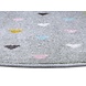 Rund Kinderteppich - Adventures Hearts Grau/multicolour Rund Kinderteppich - Adventures Hearts Grau/multicolour