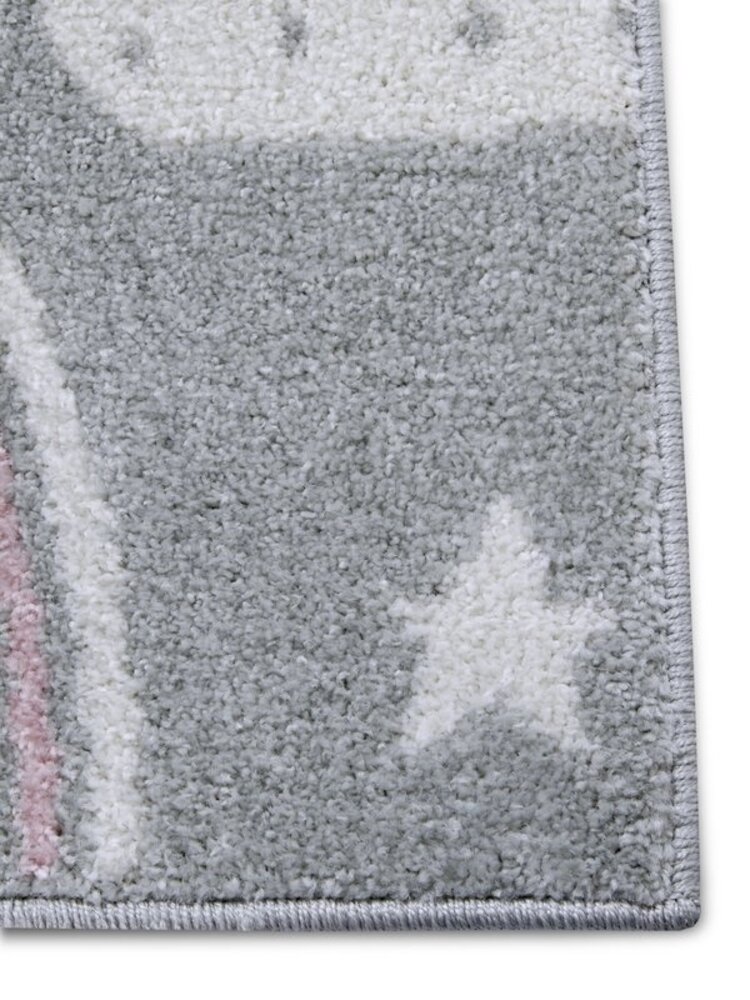 Kinderteppich - Abenteuer Regenbogen Und Wolken Grau/multicolour