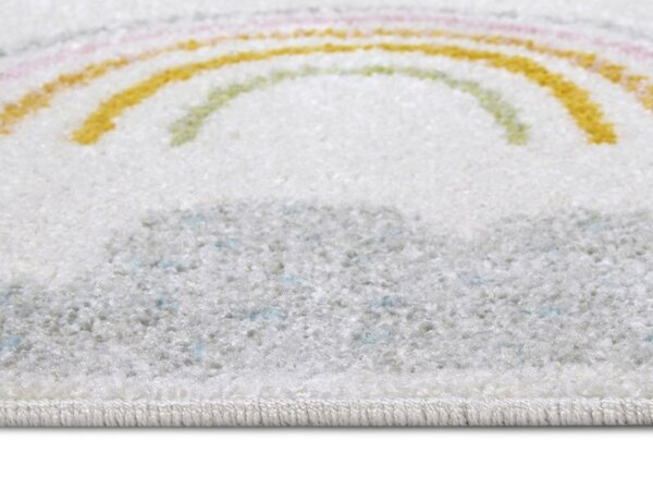 Kinderteppich - Abenteuer Regenbogen Und Wolken Creme/multicolour Kinderteppich - Abenteuer Regenbogen Und Wolken Creme/multicolour