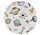 Rund Kinderteppich - Adventures Space Creme/multi