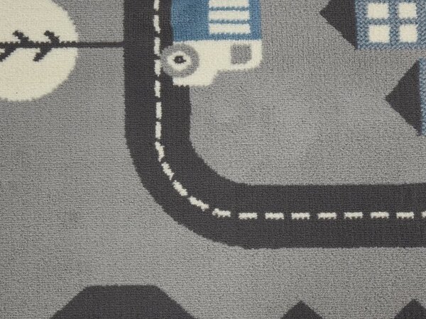 Kinderteppich - Adventures City Design Grau/blau Kinderteppich - Adventures City Design Grau/blau
