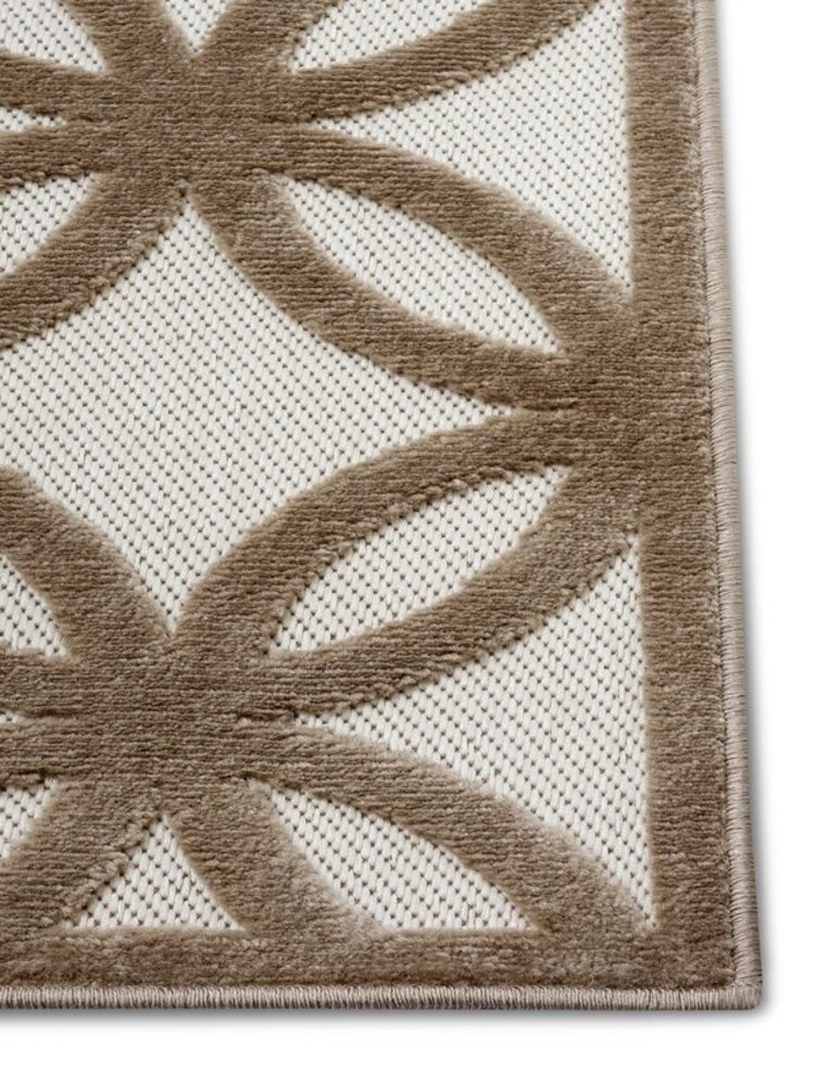 Modern Teppich - Circle Creme/braun Modern Teppich - Circle Creme/braun